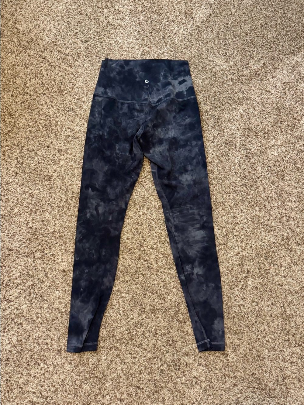 lululemon athletica Black Tie-Dye High-Rise Leggings